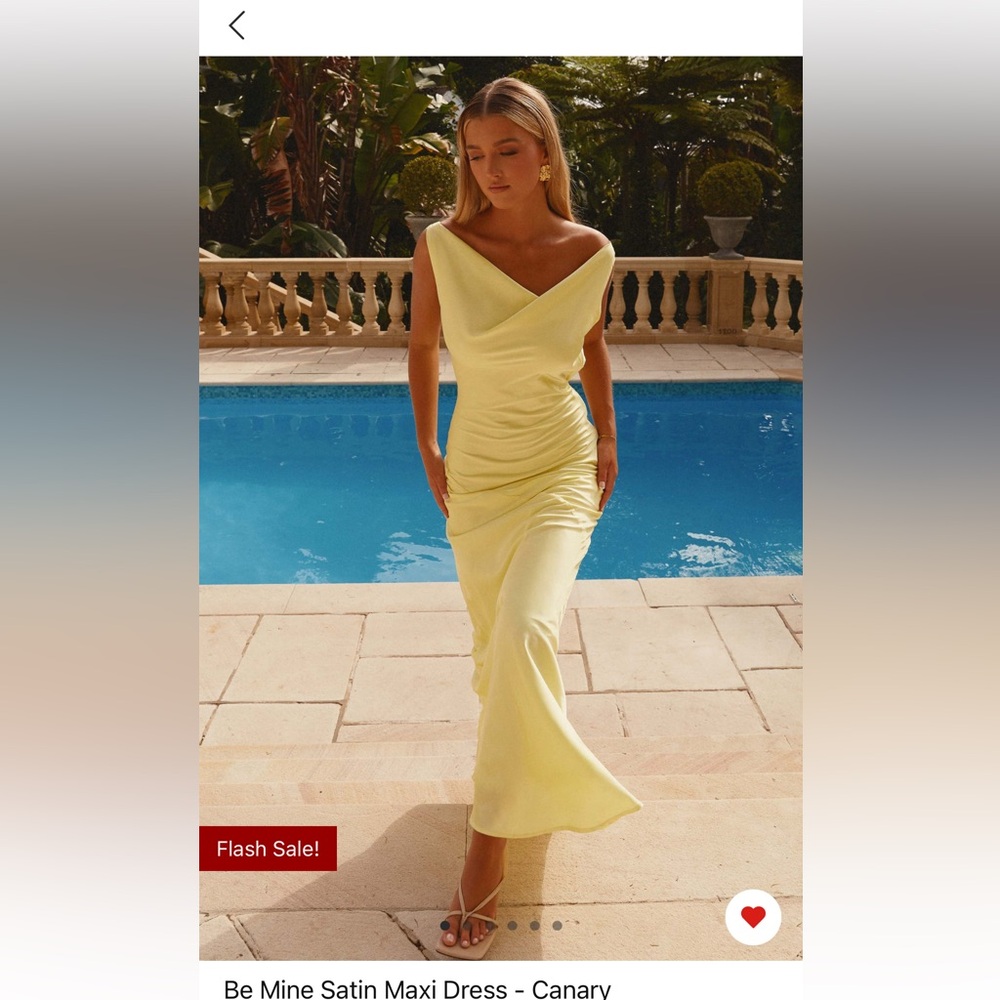 Be mine satin maxi dress size 10 from Peppermayo